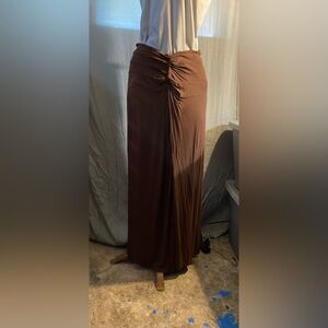 Fever Chocolate Brown Maxi Skirt (L)